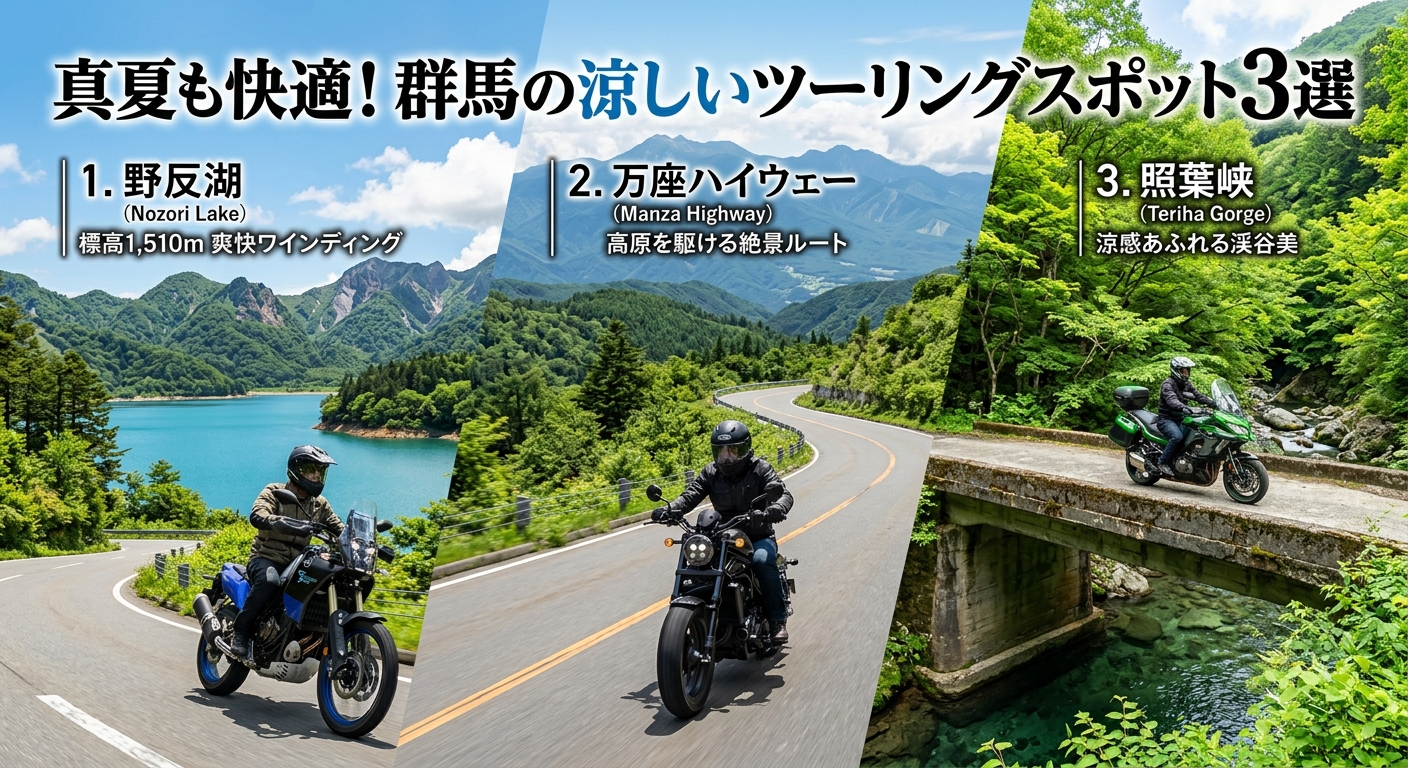 真夏も快適!群馬の涼しいツーリングスポット3選